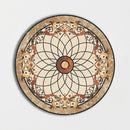 Round Aluminum Backed Multi Finish Aptus Marble Medallions
