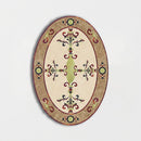Oval Aluminum Backed Multi Finish Hermes Marble Medallions