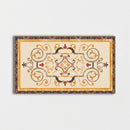 Rectangular Aluminum Backed Multi Finish Danbury Marble Medallions