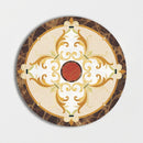 Round Aluminum Backed Multi Finish Delight Marble Medallions