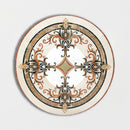 Round Aluminum Backed Multi Finish Monroe Marble Medallions