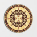 Round Aluminum Backed Multi Finish Vienna Marble Medallions