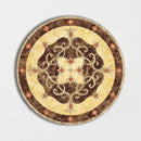 Round Aluminum Backed Multi Finish Vienna Marble Medallions