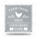 Farm Fresh Eggs Monogram
