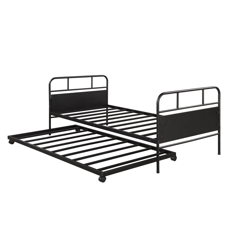 Metal Daybed Platform Bed Frame with Trundle, photo 4 of 9