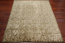 8x10 Tone on Tone Green Hand Knotted Transitional Tibetan Wool Oriental Area Rug