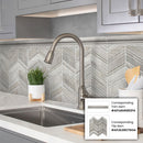 Wooden Grey 2x12 Polished Chair Rail Marble Tile Trim (10 pack, 1.667 sq ft/case)