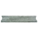Wooden Grey 2x12 Chair Rail Polished Marble Tile Trim (10 pack, 1.667 sq ft/case)