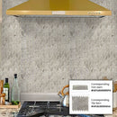 Wooden Grey 12x12 Polished Etched Hexagon Marble Mosaic Tile (5 pack, 4.92 sq ft/case)