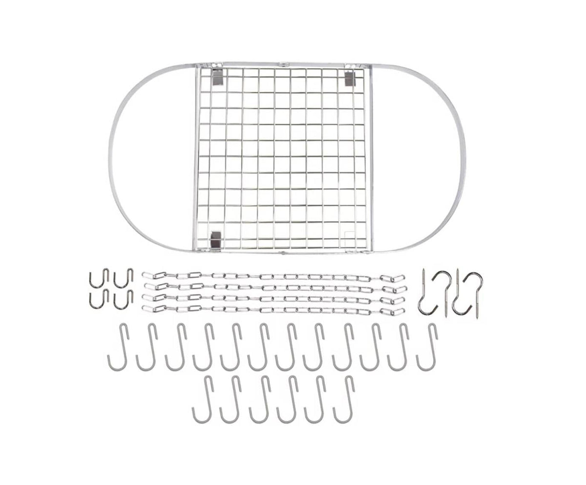Modern Ceiling Mounted Stainless Steel Oval Hanging Pot Rack, photo 3 of 3