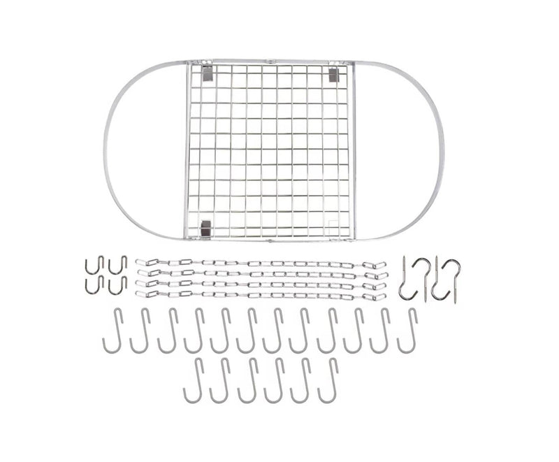 Modern Ceiling Mounted Stainless Steel Oval Hanging Pot Rack, photo 3 of 3