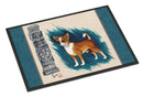 Chihuahua Totem Doormat Indoor Outdoor 18H X 27W Front Door Mat Rugs for Entryway, Non Slip Washable