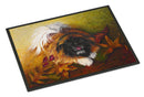 Pekingese Boogie Doormat Indoor Outdoor 18H X 27W Front Door Mat Rugs for Entryway, Non Slip Washable
