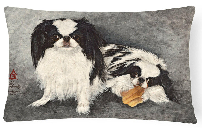 Japanese Chin Impress Fabric Decorative Pillow MH1050PW1216