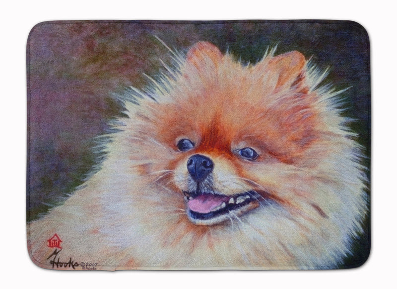 Pomeranian Head Machine Washable Memory Foam Mat MH1056RUG