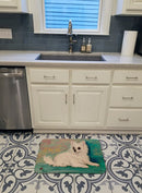 Chihuahua Queen Mother Memory Foam Kitchen Mat Machine Washable Anti-Fatigue Cushion Comfort Bath or Kitchen Rug