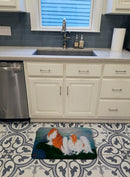 Japanese Chin Standing on my tail Memory Foam Kitchen Mat Machine Washable Anti-Fatigue Cushion Comfort Bath or Kitchen Rug