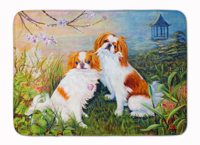 Japanese Chin Wasabi and Ginger Machine Washable Memory Foam Mat MH1061RUG