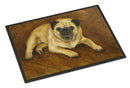 Fawn Pug Roscoe Doormat Indoor Outdoor 24H X 36W Front Door Mat Rugs for Entryway, Non Slip Washable Low Pile,
