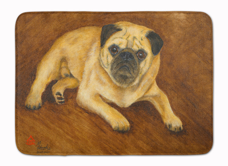 Fawn Pug Roscoe Machine Washable Memory Foam Mat MH1062RUG