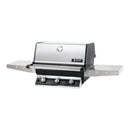 MHP THRG2 Stainless Steel Hybrid Gas Grill Head With 2 Stainless Steel Shelves