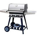 MHP TRG2 Stainless Steel Infrared Gas Grill Head With 2 Stainless Steel Shelves