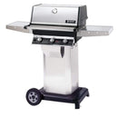 MHP TRG2 Stainless Steel Infrared Gas Grill Head With 2 Stainless Steel Shelves