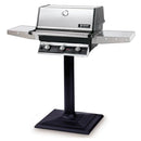 MHP TRG2 Stainless Steel Infrared Gas Grill Head With 2 Stainless Steel Shelves