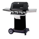 MHP W3G4 Tri-Burn Gas Grill Head With 2 Stainless Steel Shelves