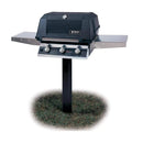 MHP W3G4 Tri-Burn Gas Grill Head With 2 Stainless Steel Shelves