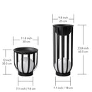 Outdoor Solar Power LED Plant Stand