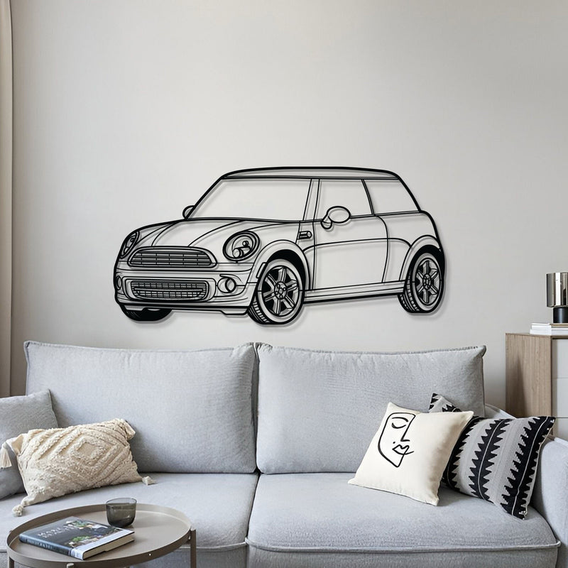 Cooper Perspective Metal Car Wall Art - MT1130