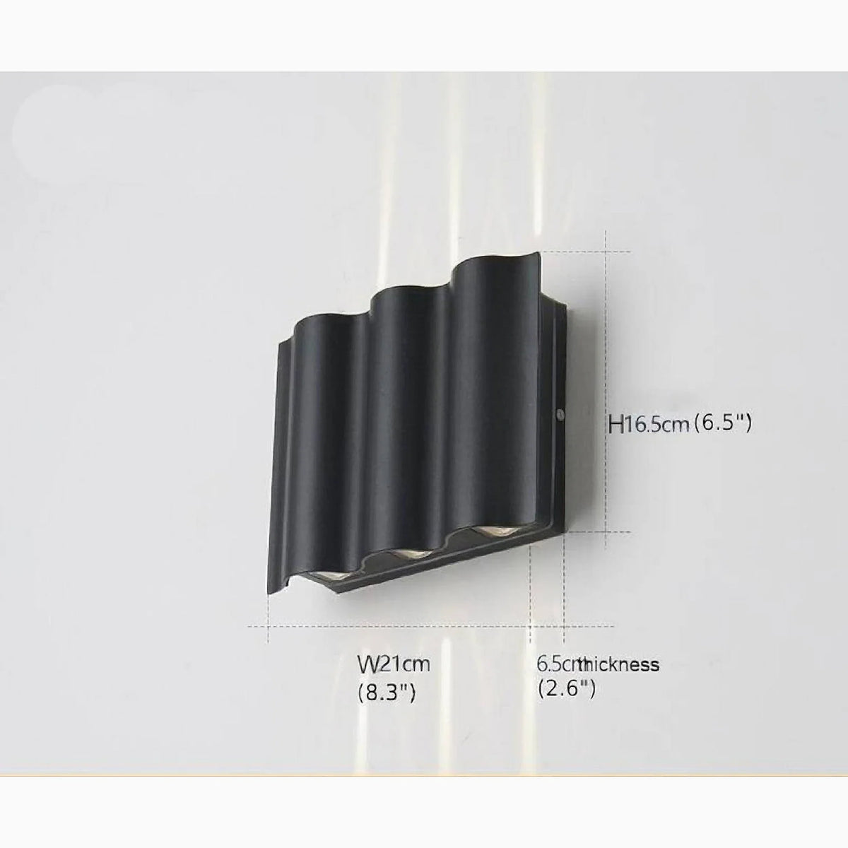 Albiolo | Black Waterproof Outdoor Aluminum LED Wall Lamp, photo 10 of 10