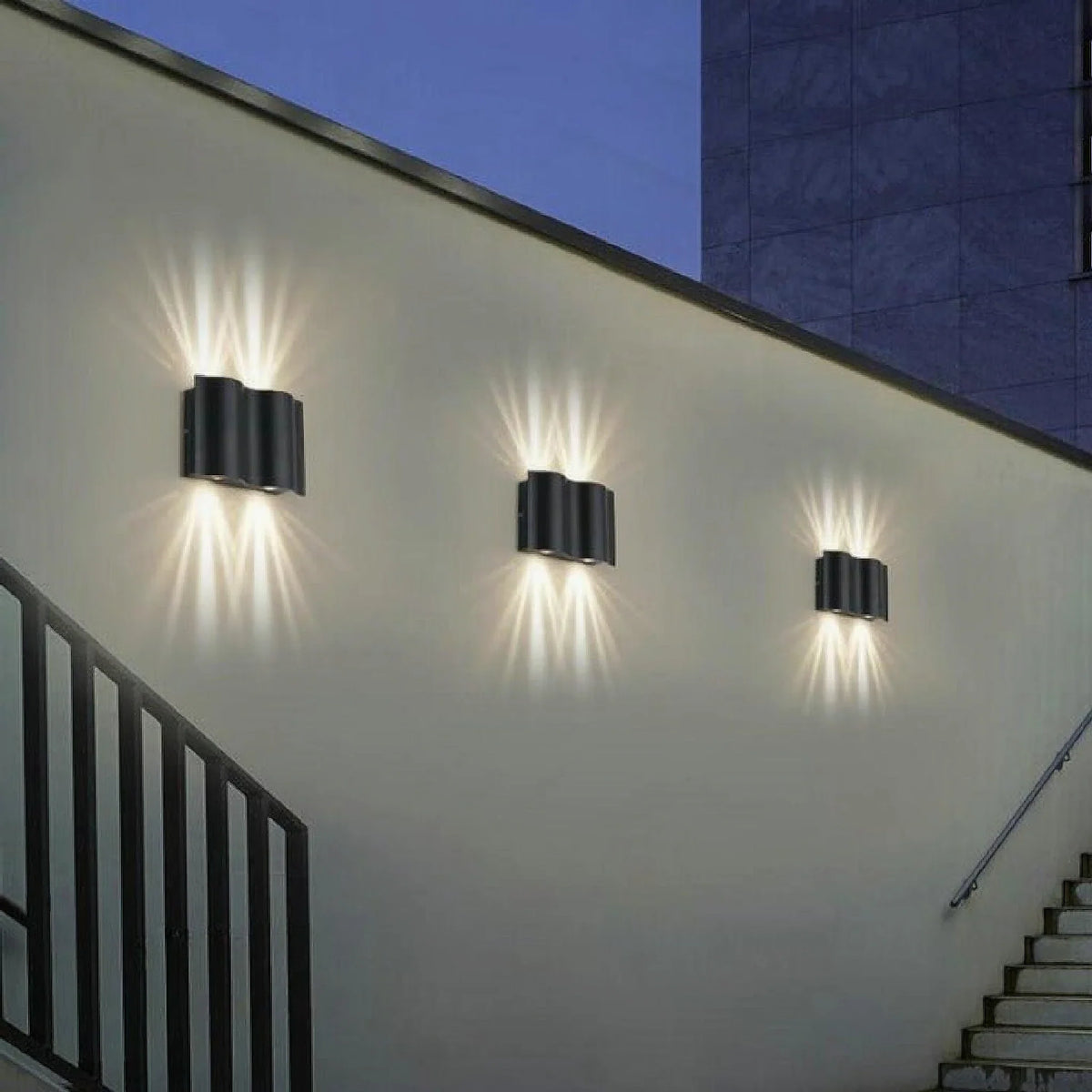Albiolo | Black Waterproof Outdoor Aluminum LED Wall Lamp, photo 5 of 10