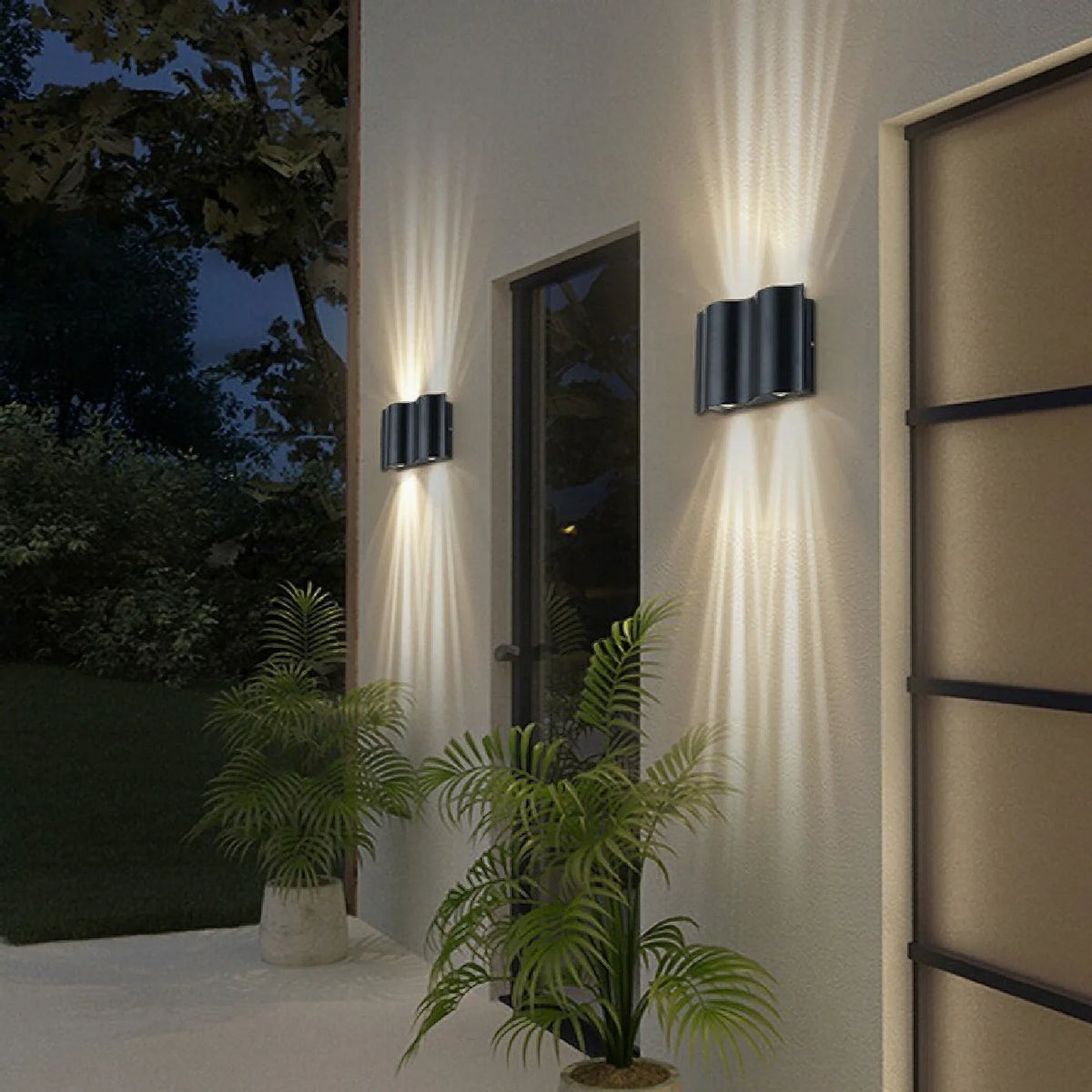 Albiolo | Black Waterproof Outdoor Aluminum LED Wall Lamp, photo 4 of 10