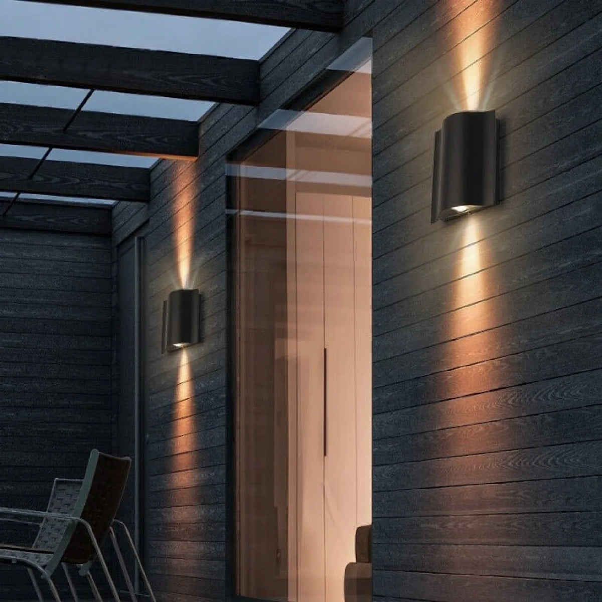 Albiolo | Black Waterproof Outdoor Aluminum LED Wall Lamp, photo 2 of 10
