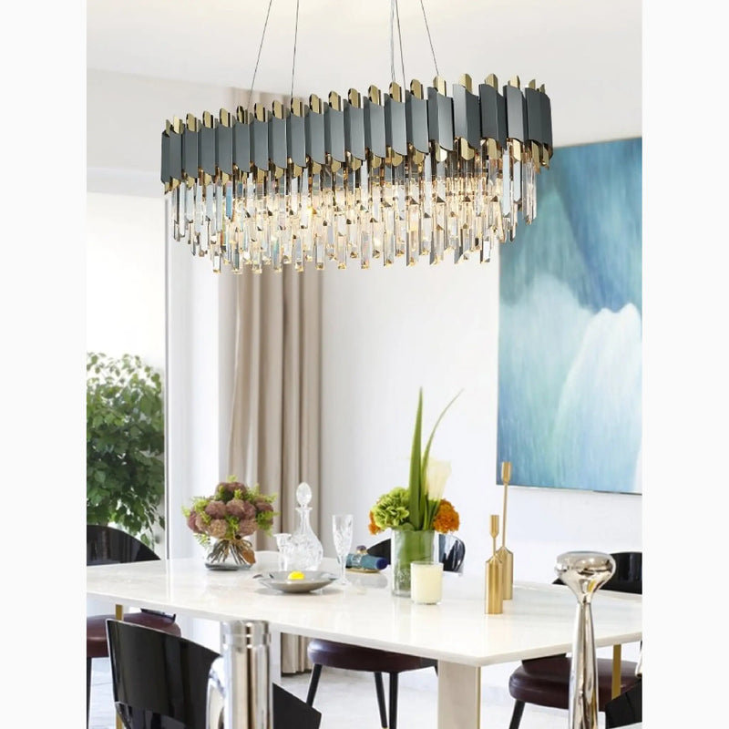 Alfianello | Creative Drum Crystal Hanging Lighting For Living Room