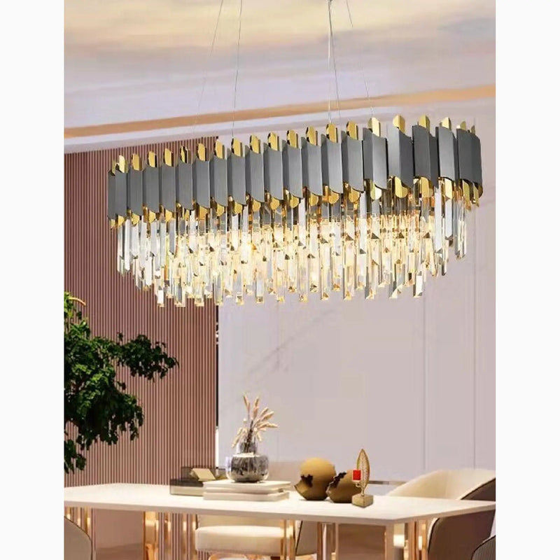 Alfianello | Creative Drum Crystal Hanging Lighting For Living Room