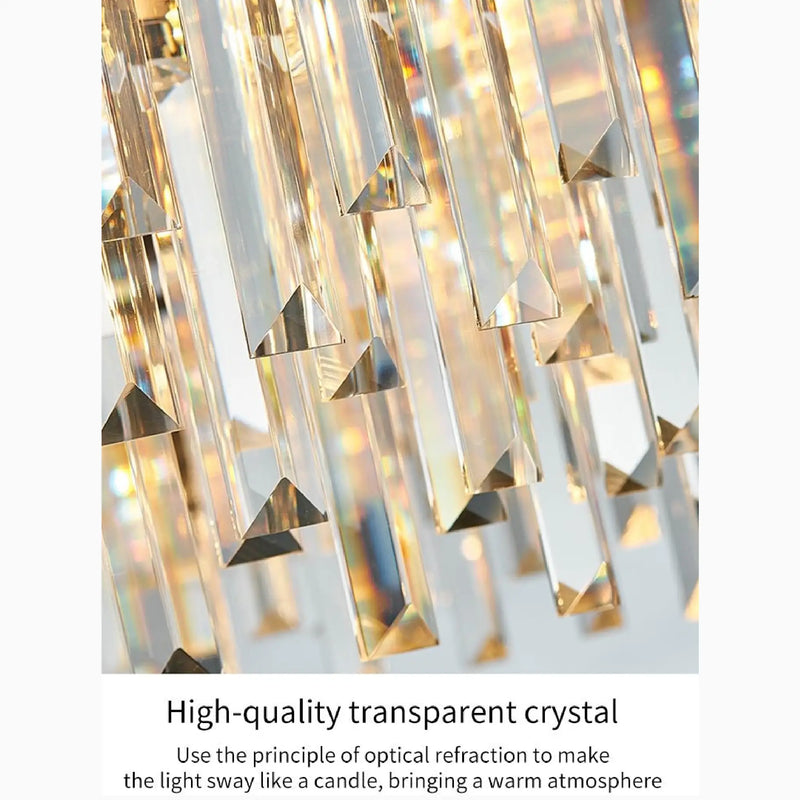 Alfianello | Creative Drum Crystal Hanging Lighting For Living Room