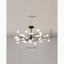 Altavilla Vicentina | Black Nordic Design Flower LED Chandelier