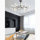 Altavilla Vicentina | Black Nordic Design Flower LED Chandelier