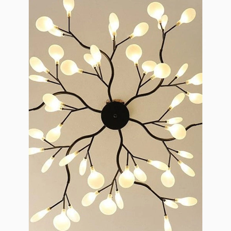 Altavilla Vicentina | Black Nordic Design Flower LED Chandelier