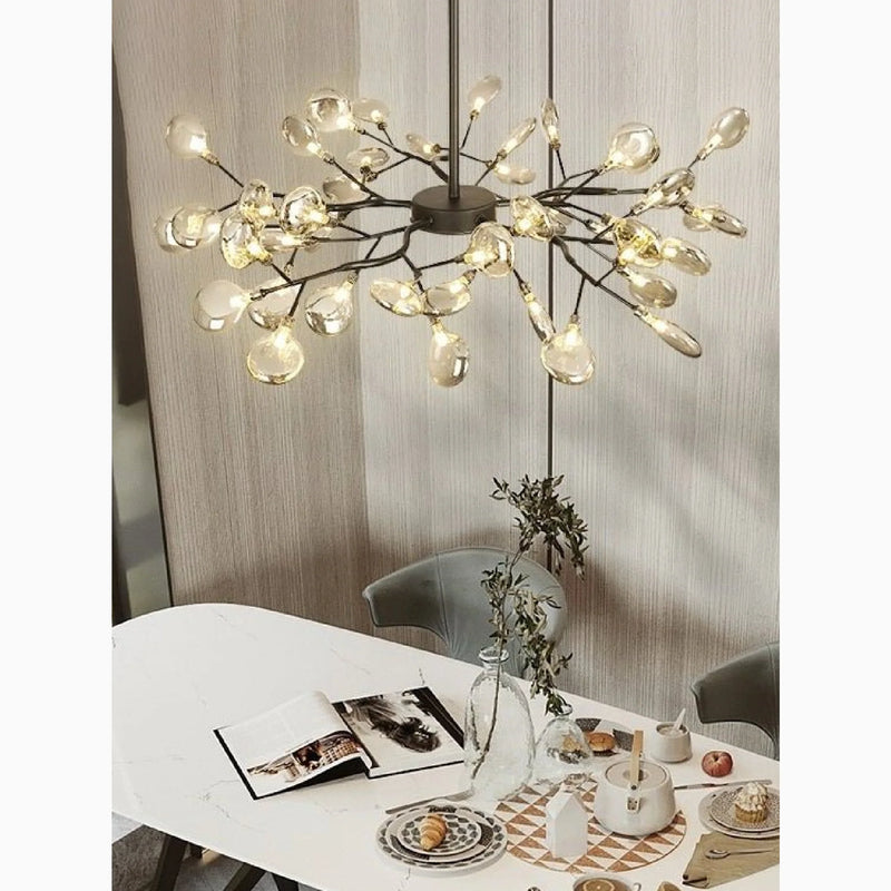 Altavilla Vicentina | Black Nordic Design Flower LED Chandelier
