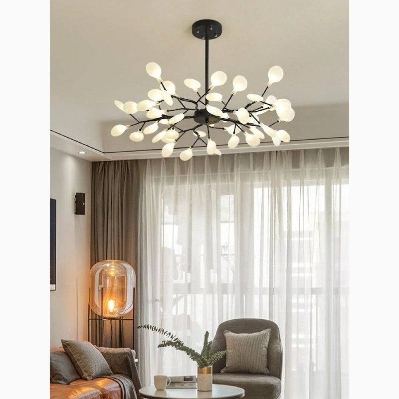Altavilla Vicentina | Black Nordic Design Flower LED Chandelier