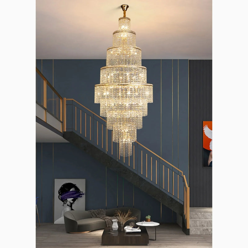 Capri | Large Crystal Chandelier for Living Room