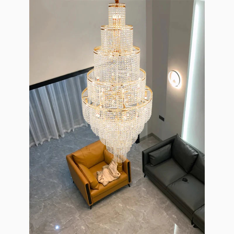 Capri | Large Crystal Chandelier for Living Room