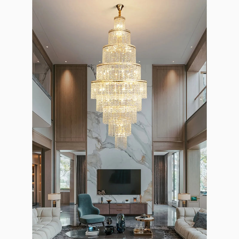 Capri | Large Crystal Chandelier for Living Room