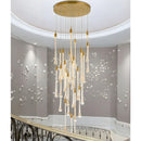 Castagniers | Staircase Gold Crystal Chandelier