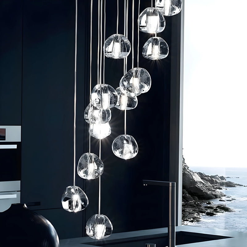 Cernobbio | Staircase Hanging Crystal Lamp