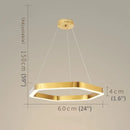 Chatelet | Hexagon Gold Chandelier for Living room